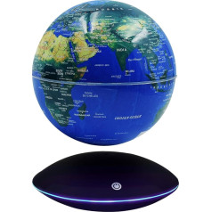 Luminous Floating Globe with 7 Color Lights, Touch Control and Gradient, Night Light Globe, Magnetic Floating World Map for Educational and Gift