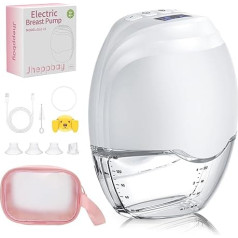 Breast Pump Electric Portable Hands-Free - Jheppbay All-in-one Electric Breast Pump, Pain-Free, BPA-Free, with 17/19/21/24 mm Flange, Pack of 1
