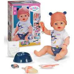 BABY Born Emma Jungle Style 43 cm Baby Doll 10 Functions Including Accessories & Rompers in Unisex Colours Works without Batteries Suitable for Children from 3 Years