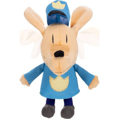 Jakks Pacific Dog Man - 32 cm Functional Plush Figure, High-Quality Plush Material, Ears Fluttering to Complement the Dog Man Book Collection