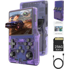 R40S Pro Retro Hand Game Console, 3.5 Inch IPS Screen, 30,000 Games, Retro Console, 3800 mAh Rechargeable Portable Pocket Console, Supports Over 20 Game Emulators