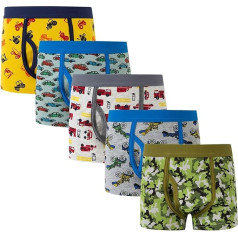 Ski Jumper Boys 5 Pieces Infant Toddler Large Children Boys Panties Children's Panties Flat Horn Dinosaur Cartoon Boxer Shorts Trousers Multi-Piece Combo Set Panties Jack Boxer Shorts Boys