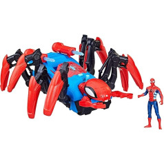 Spider-Man Marvel Crawling Spider with Water Syringe, Superhero Toy from 4 Years, Fires Projectiles and Water