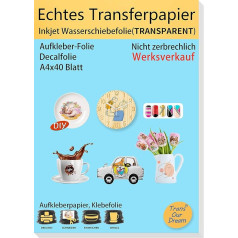 TransOurDream Real Inkjet Transfer Paper, Water Slide Film
