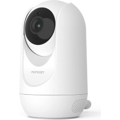 momcozy Baby Monitor BM01 Add-On Camera, 1080P HD Resolution, PTZ Zoom, Temperature Detection, Clear Night Vision, 2-Way Audio, Lullaby, Easy to Use (Not Compatible Baby Monitor BM03)