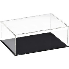 sourcing map Acrylic Clear Display Case Box Dustproof Protection Cube Collectible Display Box 30 x 20 x 10 cm