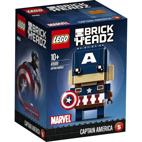 LEGO Brickheadz - construction game, colourful, Captain America