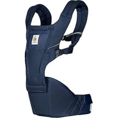 Ergobaby Alta Hip Seat Baby Carrier with Baby Hip Seat for Babies and Toddlers from 4 Months (5.5 kg - 20.4 kg), Hip Seat Carrier with SoftFlex Mesh, Midnight Blue