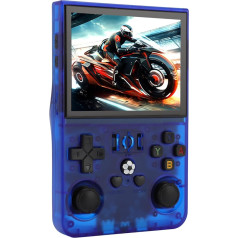 Tragbare Spielekonsole, Handheld -Retro -Spielkonsole 3,5 -Zoll -IPS -Bildschirm -Videospielkonsole, RK3326 1,5 GHz 4000mAh Batterie 60+ Emulator -Spiele, Dual Direction Guard