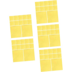 Abaodam 5 Sätze Süßigkeitenverpackungen Süßigkeiten Schokoladenverpackung Butterpapier Bonbonpapier Für Karamellen Packpapier Aus Metallfolie Aluminiumfolie Golden 100 Stück * 5