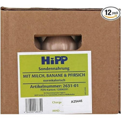 Hipp Normocaloric Probe Food 12 x 500 ml Milk Banana and Peach