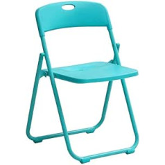 Folding Chair, Plastic Office White Folding Chair, Household Backrest, Portable Conference Chair, C