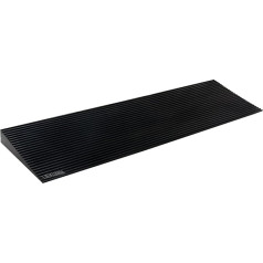 Liekumm 90 x 4.5 cm, Wheelchair Ramp Made of Natural Rubber, Maximum Load 500 kg, Rising Threshold Ramp with Non-Slip Surface for Wheelchair Thresholds, Doors and Bathrooms