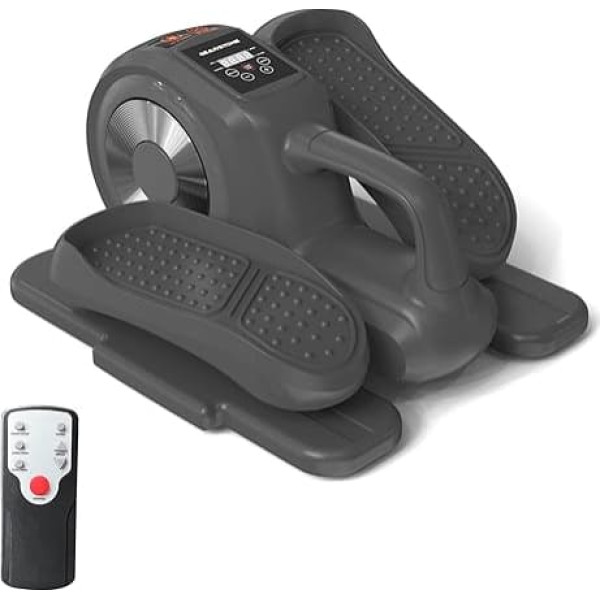 Gearstone Elliptical Trainer, Mini Electric Elliptical Trainer, Motorised Undertable Elliptical Trainer with Remote Control and Display, for Elderly People, Leisure Exercise, Portable Leg Trainer