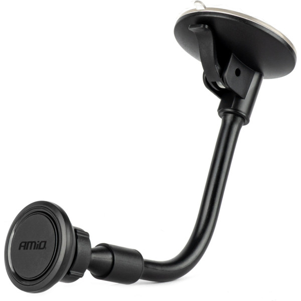 Magnētiskais automašīnas turētājs tālrunim uz loga, piesūceknis elastīgs 360° -04143