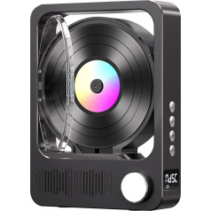 MECHEN CD Player Bluetooth, Portable Discman HiFi CD Player for Home, Remote Control, Built-in Speaker and LED Screen, Supports TF Card & AUX