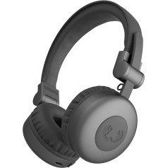 Fresh 'n Rebel Code Core Bluetooth Headphones On-Ear Wireless 30 Hours Playtime with Microphone and Voice Assistant, Volume Control and Play/Pause Buttons, Foldable (Storm Grey)