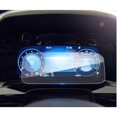 LFOTPP Golf 8 MK8 10.25 Inch Instrument Panel Protective Film, Anti-Fingerprint Tempered Glass 9H Scratch-Resistant Car Accessories GPS Radio Screen Protector