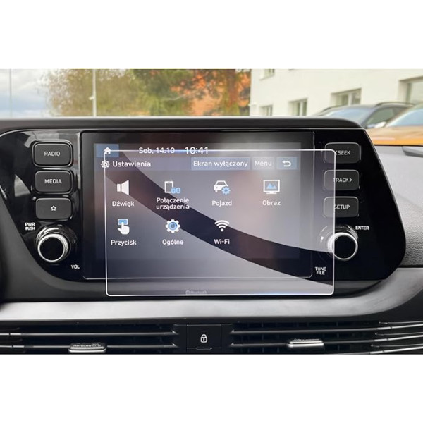 GAFAT 8 Inch Compatible with Hyundai i20/N Line/Active 2021-2024 2025 Navigation Screen Protector, Glass Screen Protector for i20 2023 8 Inch Touch Screen, Shockproof, 9H Anti-Scratch