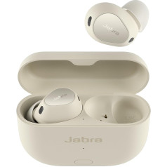 Jabra Elite 10 Gen 2 kabellose Bluetooth-Earbuds, Verbesserter 3D-Sound, LE-Audio-Smartcase, halboffenes Design, Advanced ANC, 6 integrierte Mikrofone und bis zu 36 Std. Akkulaufzeit – Soft White