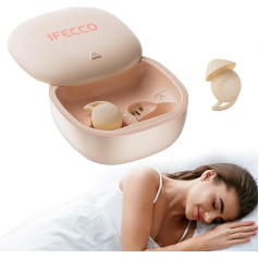 IFECCO Sleep Headphones Bluetooth 5.3 - Mini In-Ear Soft Sleep Earphones Noise Blocking Invisible Sleep Headphones Side Sleepers Wireless Headphones for Sleep Sports Training Yoga