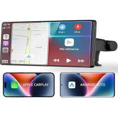 Goaanz 10.26 Inch Car Display for Apple CarPlay & Android Car, Wireless Touchscreen Car Radio, Driveplay Navigation Devices for Car with Dual Bluetooth/Siri/Google Assistant/FM/AUX