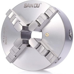 TIXBYGO Four-Jaw Chuck 125 mm Jaw Chuck with 4 Stepped Reverse Jaws for Lathes Grinders