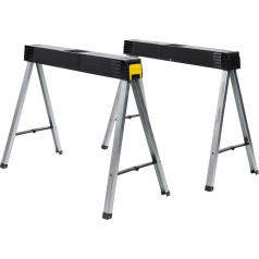 Stanley 97 475 Folding Metal Leg Saw Horse (Twin Pack) * * U.K. Import * *