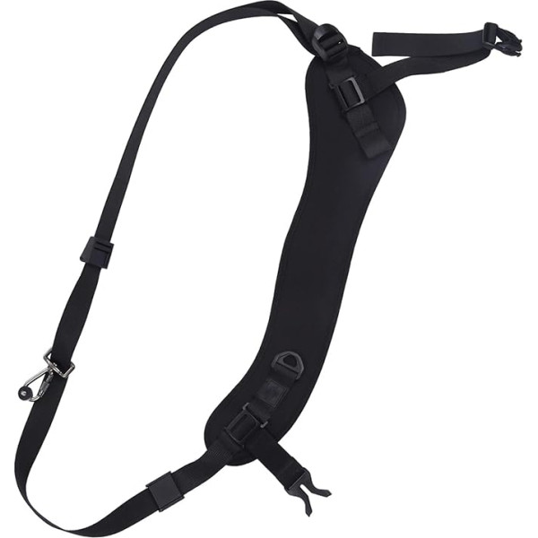 Hensych Quick Release Anti-slip Soft Nylon Breathable Curved Camera Strap with Metal Hook for SLR/DSLR Cameras, Detachable Armpit Strap Neck Strap