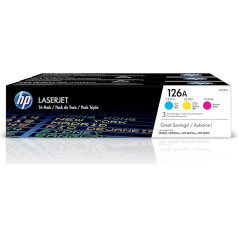 HP CF341A Toner Cartridge for 126A LaserJet Printer (Pack of 3)