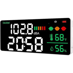 Ksrnsne Wall Hanging Sound Level Meter 30-130dB Range 11