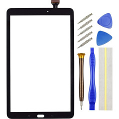 Double Sure Touch Digitizer Screen Replacement for Samsung Galaxy Tab E 9.6 SM-T560 with 9.6 Inch Black Including Dismantling Tools