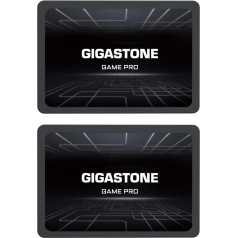 Gigastone SATA SSD 256GB (Pack of 2) 2.5 Inch 3D NAND Up to 510MB/s Internal SSD SATA III SSD Hard Drive Compatible with Laptop and PC Desktop Solid State Drive 2.5 Inch SLC Cache Performance