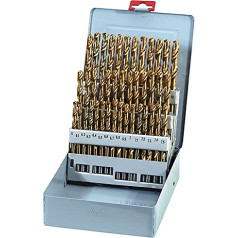 Set of lace Berichtigt Decimal Places 6 – 10 mm HSS TIN P010/41 Fervi Titanium Nitride Coated