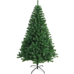 SOLAGUA NAVIDAD 617Tips Artificial Green Christmas Tree with Metal Support 150-240 cm (Green, 180 cm)