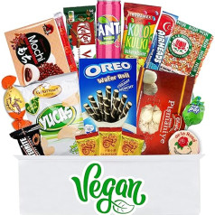 Vegan Sweets from Around the World - Asian, African, East European, South & North American Box - Versatile Sweets & Snacks Candy Box - Vegan Gift