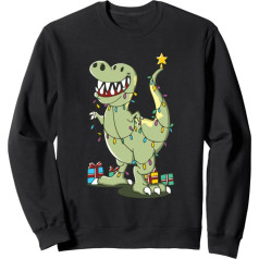 Tree Rex Dinosaurier T-Rex Weihnachtsbaum Dino Tannenbaum Sweatshirt