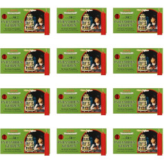 OLShop AG Knox Pyramid Candles Red Pack of 12 (12 x 50 Pieces) Size: Approx. 14 x 70 mm Christmas Candles