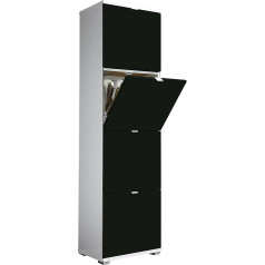 Germania Die Möbelmacher Germania 8440 Colorado 2.0 Set Matt / Combi 23, Wood, Black, 30 x 53 x 174 cm