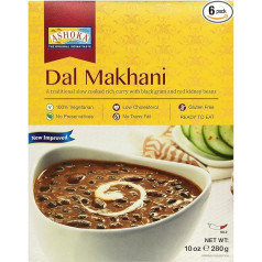 ASHOKA Delhi Dal Makhani Ready Meal Black Lentils Pack of 6 (6 x 280 g)