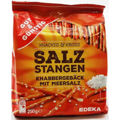 Gut & Günstig Salt Sticks Pack of 28 (28 x 250 g)