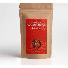 Pfefferbraut - Black Kampot Pepper - Handpicked Premium Quality 60 g - Pure Aroma with a Touch of Mint
