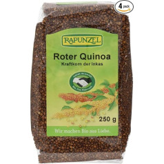 Rapunzel Quinoa Red HIH Pack of 4 (4 x 250 g) Organic