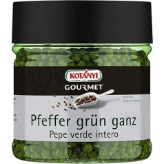 Kotanyi Gourmet Pepper Green Whole | Mild Spicy, Slightly Fruity Aromatic Sharpness, 400 ml