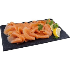 SEPEHR DAD Premium Smoked Salmon from Scotland Cut into Slices 1 kg (1000 g) - Salmon Fillet Hand Cut, Smoked and Parried 24 Hours Cold Express Shipping Full Page Bone Free