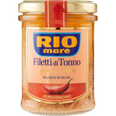 Rio Mare Filetti di Tonno con Peperoncino Spicy Tuna Fillets Handmade 180 g