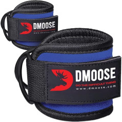 DMoose Ankle Strap for Cable Machine - One Size Fit with Premium Padding, Glute Kickback Ankle Strap, Ankle Cable Straps for Workout, Booty Workout, Leg Extension, Hip Abductors & Lower Body Exercises