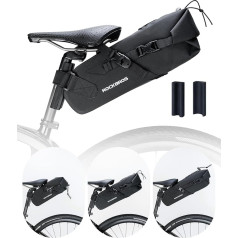 ROCKBROS Bikepacking Saddle Bag 3L Bicycle Bag 100% Waterproof Bag for Outdoor Cycling Mountain Bikes Road Bikes Gravel Bikes E-Bikes