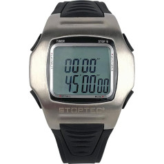 Stoptec Referee Watch RW-100 Referee Watch 1-99 Minutes Playing Time Interruption Clock Mode & Alarm Stop Function 10 Memory
