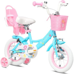 Glerc Maggie 12 14 16 20 Inch Children's Bicycle for 2-12 Years Girls Bicycle Old with Doll Seat & Stabilisers Various Colours